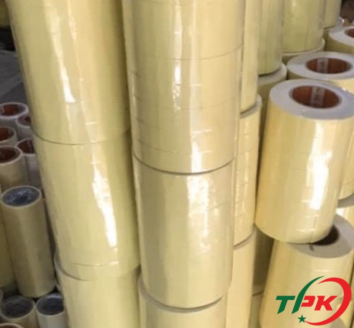 băng keo 2 mặt xốp trắng vàng
